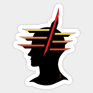 Head Abstract Sticker